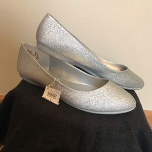 Silver Dress Flats